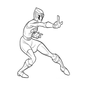 pink power rangers coloring pages