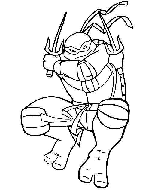 ninja turtles coloring pages raphael