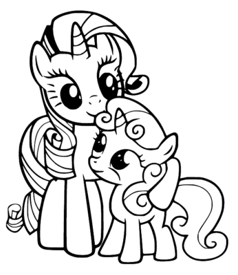 Rarity Coloring Pages Printable for Free Download