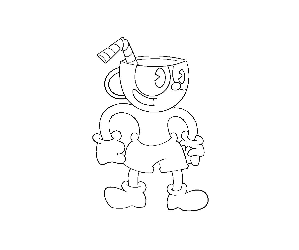 Cuphead Coloring Pages Printable for Free Download