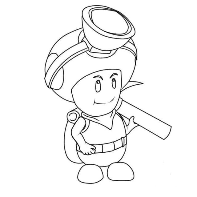 Toad Mario Coloring Pages Printable For Free Download 
