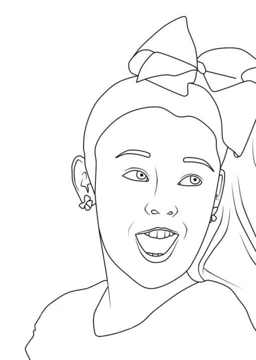 Jojo Siwa Coloring Pages Printable for Free Download