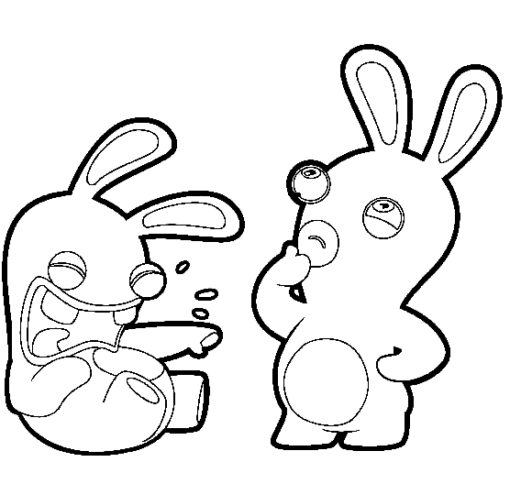 Raving Rabbids Coloring Pages Printable for Free Download