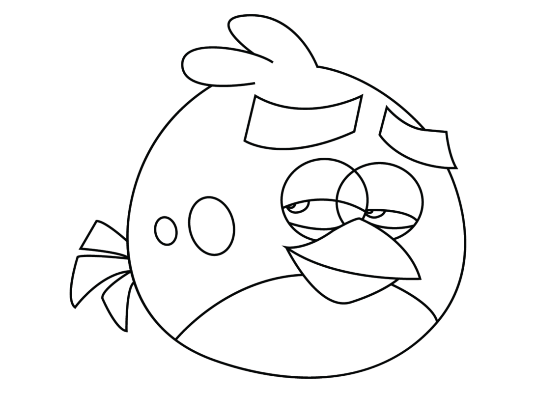 Red (Angry Bird) Coloring Pages Printable for Free Download