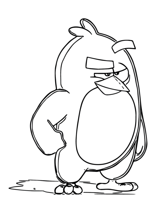 Red (Angry Bird) Coloring Pages Printable for Free Download