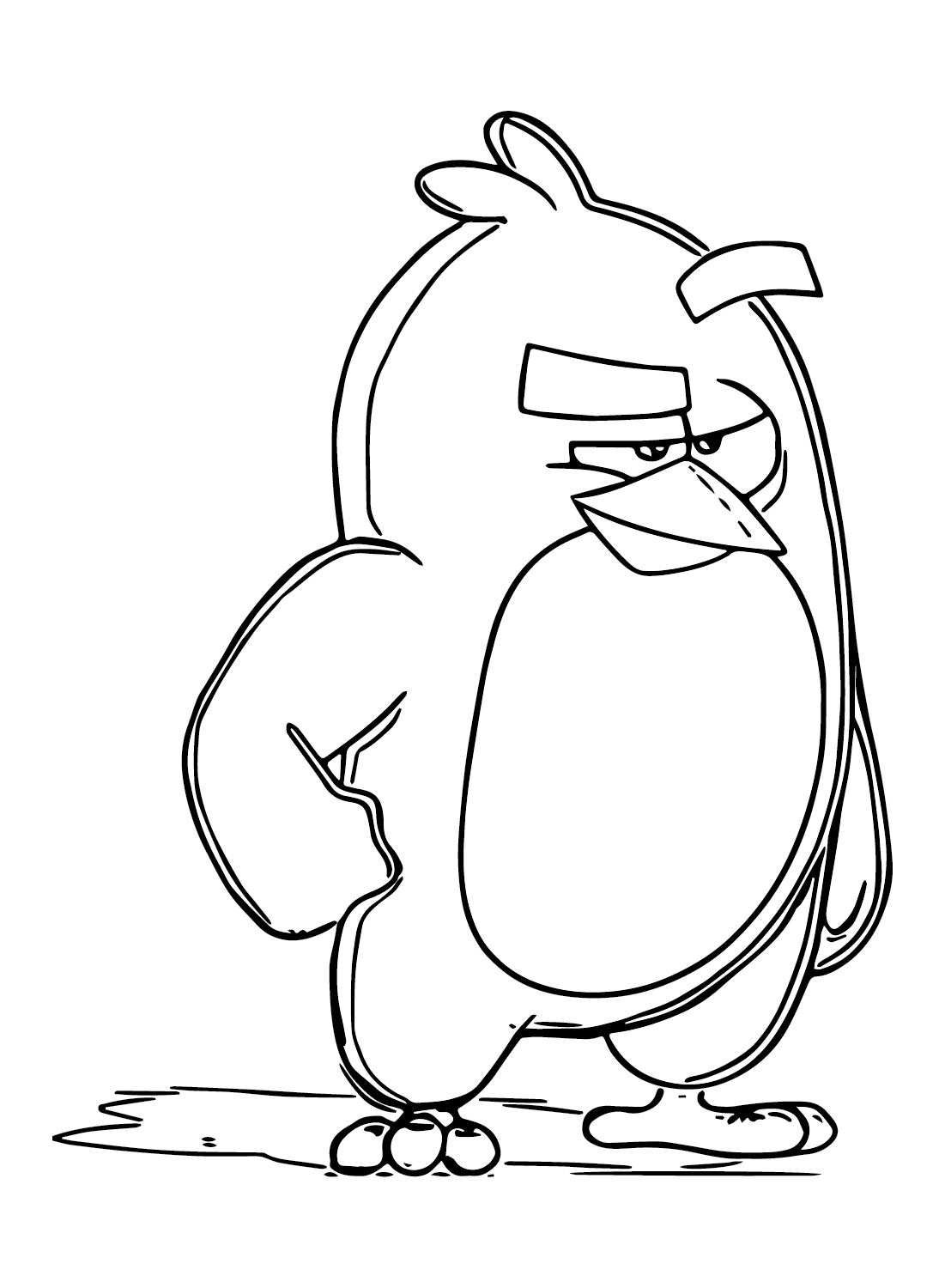 angry birds mighty eagle coloring pages