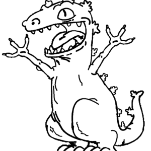 rugrats reptar coloring pages