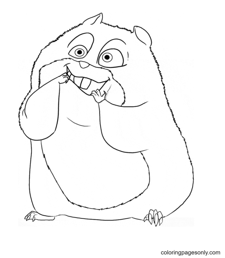 Hamster Coloring Pages Printable for Free Download