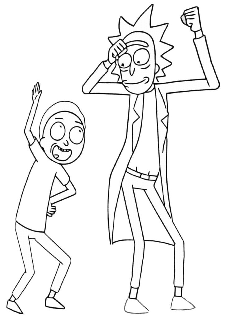 Rick and Morty Coloring Pages Printable for Free Download