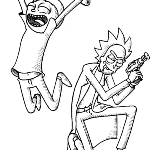 Rick and Morty Coloring Pages Printable for Free Download