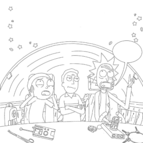 Rick and Morty Coloring Pages Printable for Free Download