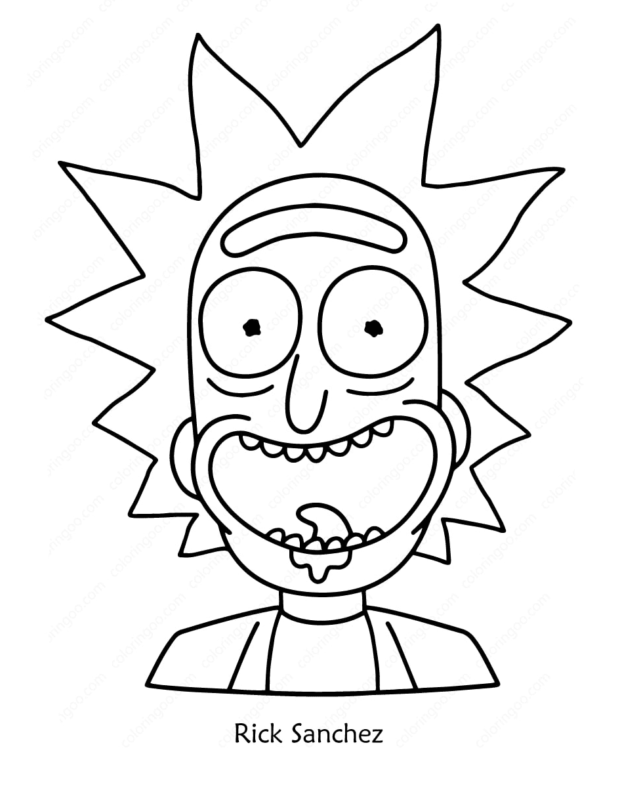 Rick and Morty Coloring Pages Printable for Free Download