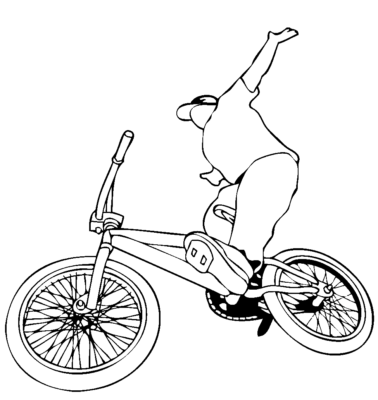 Cycling Coloring Pages Printable for Free Download