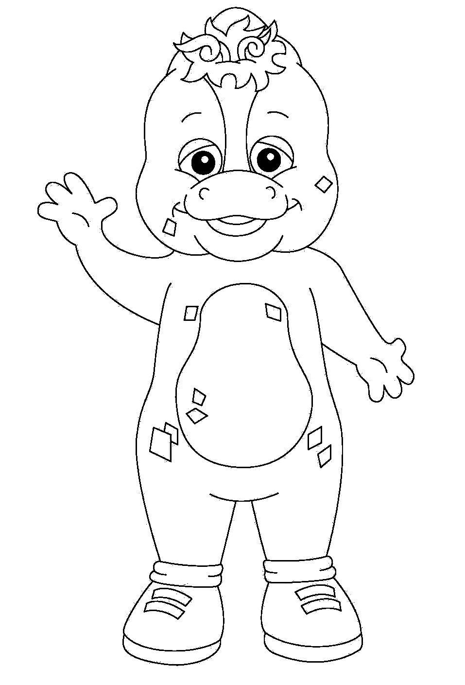 barney and friends coloring pages birthday