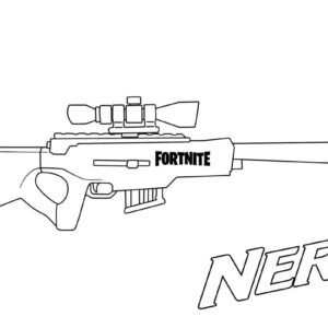 Coloring page Nerf Blasters NERF Logo