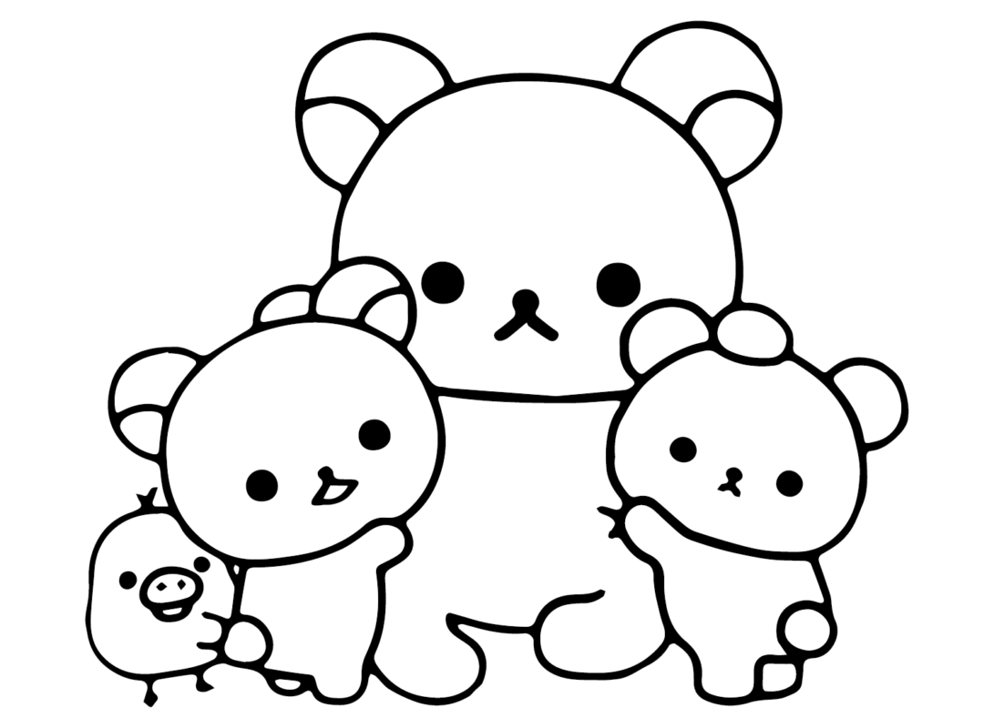 Rilakkuma Coloring Pages Printable for Free Download