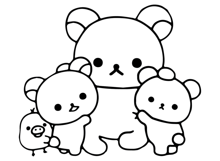 Rilakkuma Coloring Pages Printable for Free Download