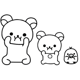 Rilakkuma Coloring Pages Printable for Free Download