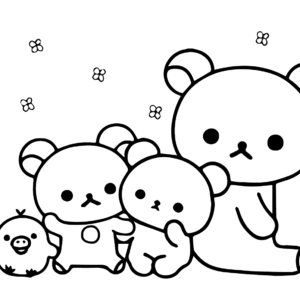 Rilakkuma Coloring Pages Printable for Free Download