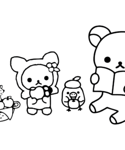 Rilakkuma Coloring Pages Printable for Free Download