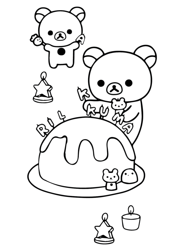 Rilakkuma Coloring Pages Printable For Free Download