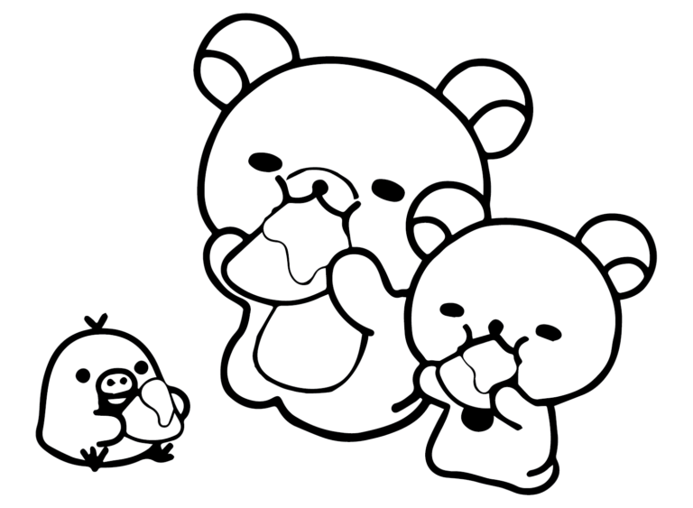 Rilakkuma Coloring Pages Printable for Free Download