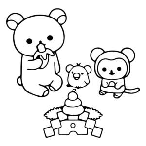 Rilakkuma Coloring Pages Printable for Free Download