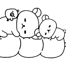 Rilakkuma Coloring Pages Printable for Free Download