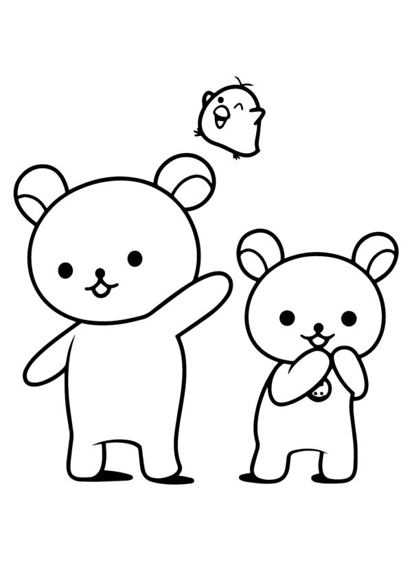 Rilakkuma Coloring Pages Printable for Free Download