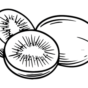 Kiwi Fruit Coloring Pages Printable for Free Download