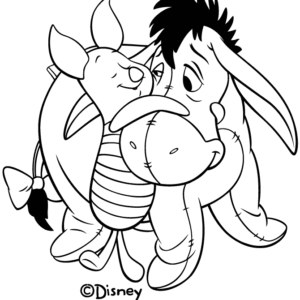 eeyore face coloring pages