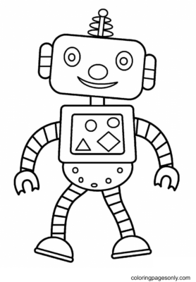 Robot Coloring Pages Printable for Free Download