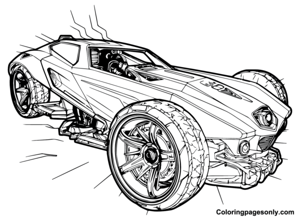 Rocket League Coloring Pages Printable for Free Download