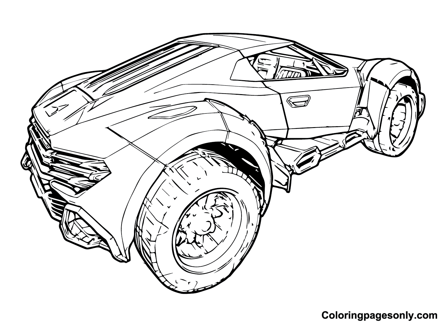 Rocket League Coloring Pages Printable for Free Download