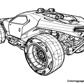 Rocket League Coloring Pages Printable for Free Download