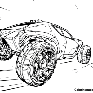 Rocket League Coloring Pages Printable for Free Download