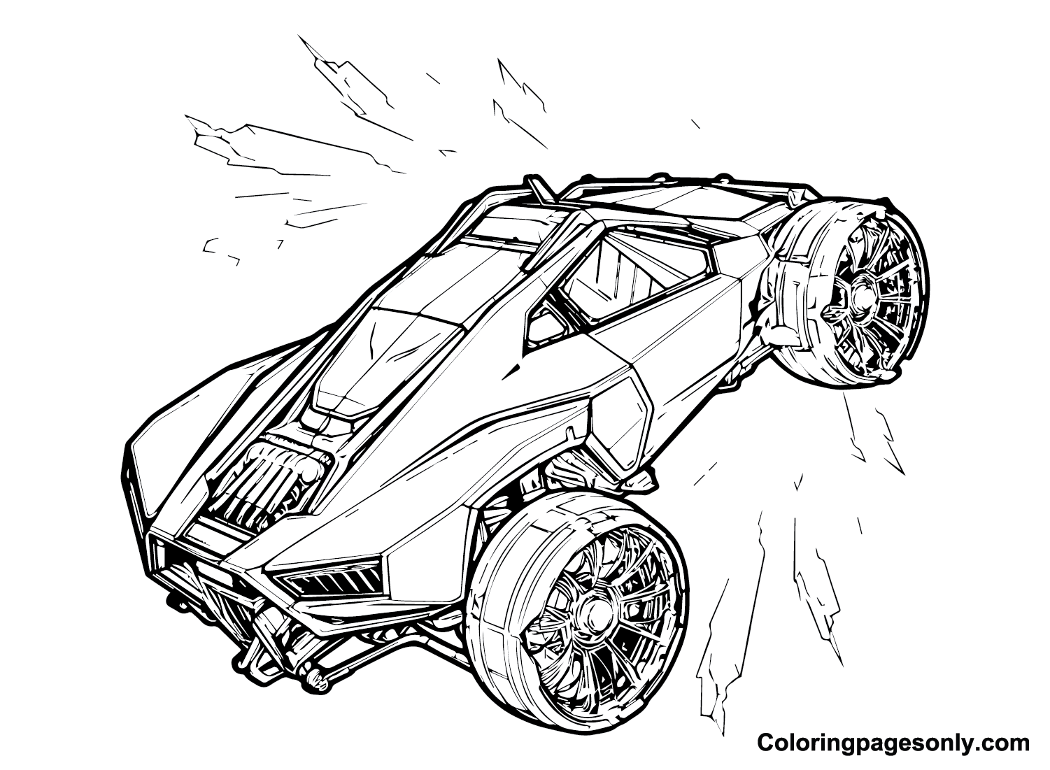 Rocket League Coloring Pages Printable for Free Download