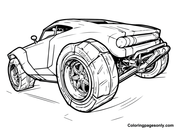 Rocket League Coloring Pages Printable for Free Download