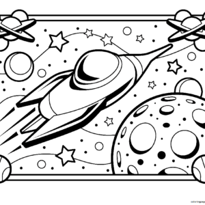 Rocket Coloring Page  Free Homeschool Deals ©