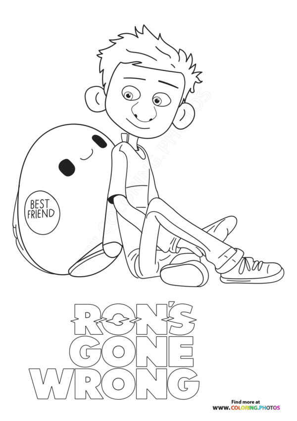 free printable rons gone wrong coloring pages