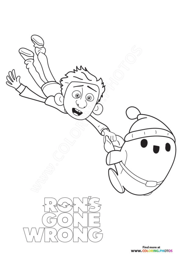 rons gone wrong coloring page printable