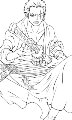 Roronoa Zoro Coloring Pages Printable for Free Download