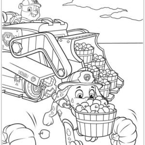 Rubble Paw Patrol Coloring Pages Printable for Free Download