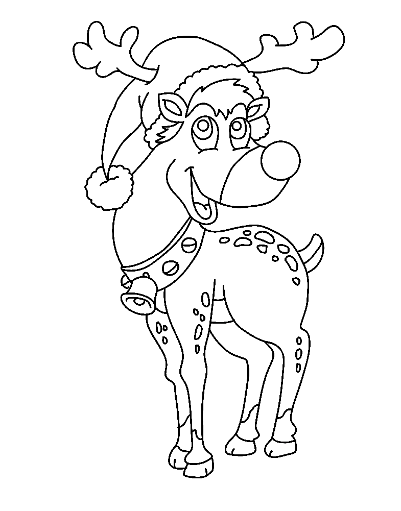 Rudolph Coloring Pages Printable for Free Download