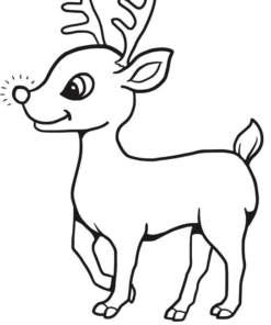 Majestic Rudolph Rain Deer Graphic · Creative Fabrica