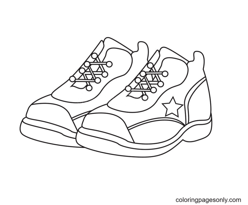 Shoe Coloring Pages Printable for Free Download