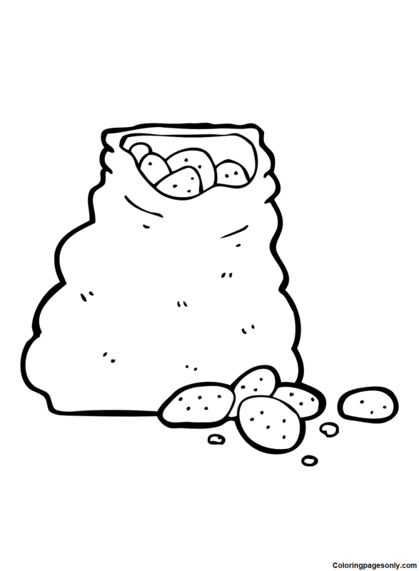 Potato Coloring Pages Printable for Free Download