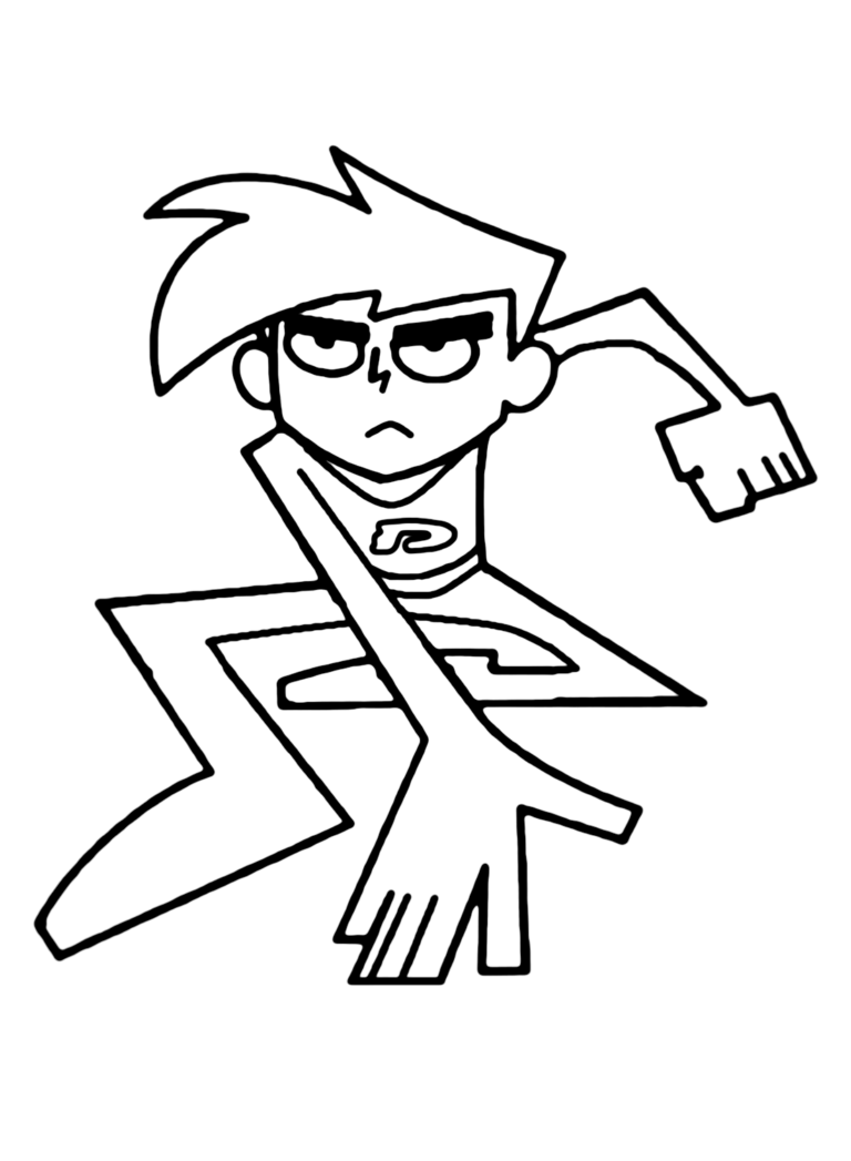 Danny Phantom Coloring Pages Printable for Free Download