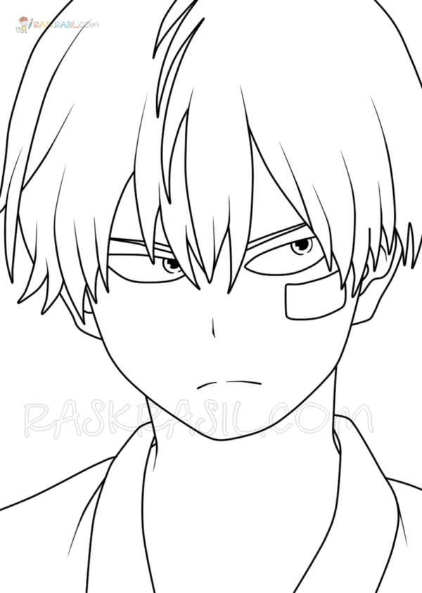 Todoroki Coloring Pages Printable for Free Download