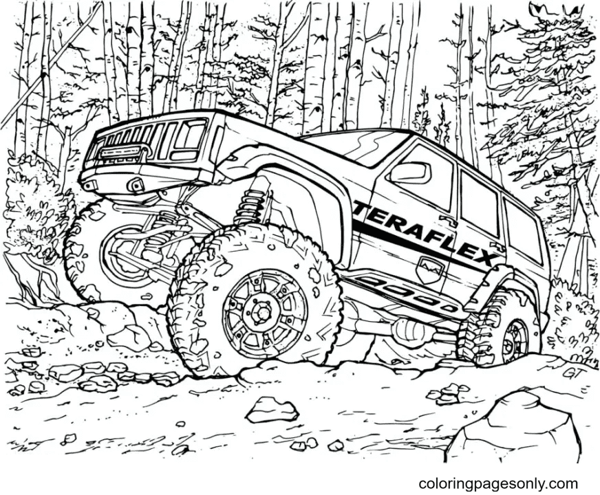 forestry mountain rescue coloring pages